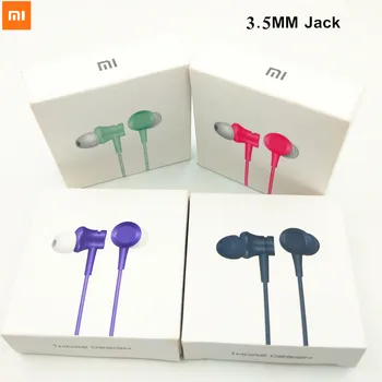Xiaomi 3,5 MM Jack Ausinių In-ear Ausinės Stūmoklio Šviežių Versija spalvingas Ausines su Mic Mi 10 lite/10 pastaba MP4, MP3 PC