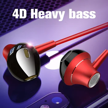 EARDECO Heavy Bass Mobile Ausies Laidines Ausines Su Mikrofonu Stereo Telefono Ausinės Ausinių Sporto, Muzikos Ausinės Ausinės su mikrofonu