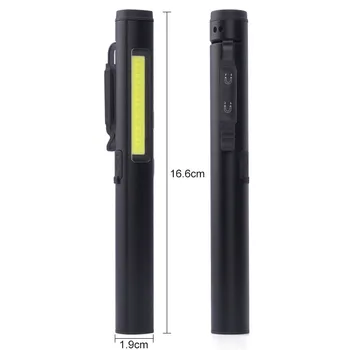 Tipas-C USB Įkraunamas LED prožektorius mutifunctional lazerio šviesos 365nm UV lempa Magneitc COB Darbo light žibintuvėlis