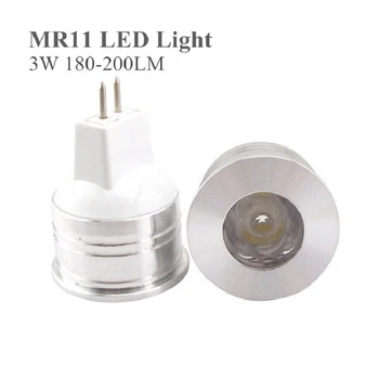 LED GU10 COB mini MR11 3w 35mm pritemdomi 2700k Šiltai Balta šviesa Šalta balta Dėmė Lemputės, Lempos, pakeisti halogeninės lempos