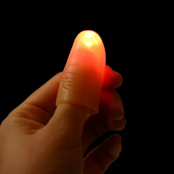2vnt Portable LED Piršto Thumbs Šviesos Magija Rekvizitai Šalies Juosta Rodo, Lempos Raudonos Spalvos