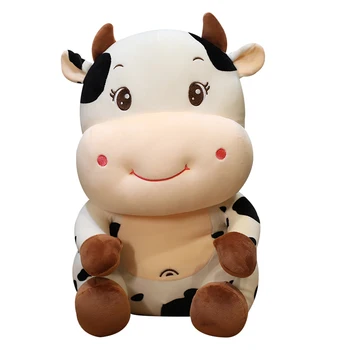 25-55cm Naujas Pliušinis Karvė Žaislas Mielas Galvijų Pliušinis Iškamšos, Minkštos Lėlės Vaikams Huggable Žaislai, Gimtadienio Dovana Vaikams Mergaitėms