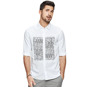 KUEGOU medvilnės vyriški marškinėliai spausdinimas Pusė rankovės mados patogūs marškinėliai vasaros medvilnės marškinėliai baltos viršų plius dydis BC-28317