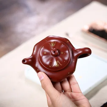 Purvo Dahongpao Yixing Arbatinukas Meistro Rankų Darbo Virdulys Kūrybos Teaware Siųsti Dovanų Dėžutėje