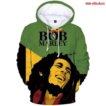 2021 Hoodie Palaidinės Hip-Hop, Bob Marley 2021 Streetwear vyriškų Megztinių su Gobtuvu Megztinis Harajuku Kišenėje Mados Kailis Hoodies
