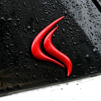 Tamsiai Raudonos Ugnies, Liepsnos Decal Metalo Cinko Logotipas Ženklelis 3D Lipdukas Automobilio Stilius Cool Pusėje Dekoro Mitsubishi Ulonas Namų Virage EVO
