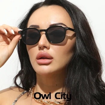 Mados Aikštė Akiniai nuo saulės Moterims Prekės ženklo Dizaineris Retro Cat Eye Black Akiniai Moterų Nagai Saulės Akiniai Atspalvių Vyrams UV400