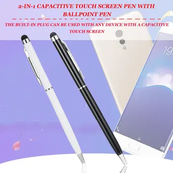 2 in 1 Capacitive Touch Screen Stylus Tablet PC Universalus Touch Pen, Skirta 