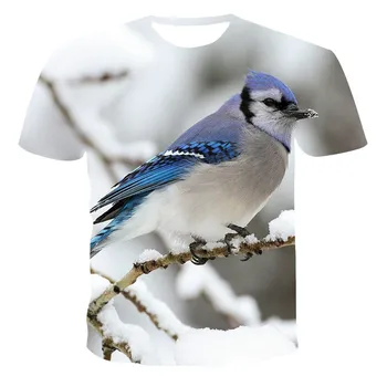2021 vasaros vyriškų vėliau kaip gyvūnų spausdinti marškinėliai hip-hop ' o drabužių 3D greitai-džiovinimo viršuje mielas kačiukas paukštis