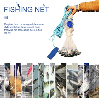 Žvejybos Ju Vieną Tinklelio Nailono Japonų Stiliaus Žvejybos Tinklo Vienagijai siūlai Gill Net Ranka Liejimo Žvejybos Reikmenys