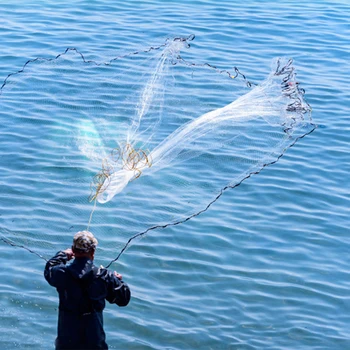 Žvejybos Ju Vieną Tinklelio Nailono Japonų Stiliaus Žvejybos Tinklo Vienagijai siūlai Gill Net Ranka Liejimo Žvejybos Reikmenys