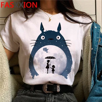 Totoro Studio Ghibli marškinėlius moterų plius dydis derliaus harajuku harajuku kawaii marškinėliai t-shirt harajuku