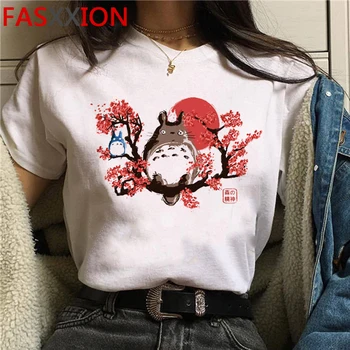 Totoro Studio Ghibli marškinėlius moterų plius dydis derliaus harajuku harajuku kawaii marškinėliai t-shirt harajuku