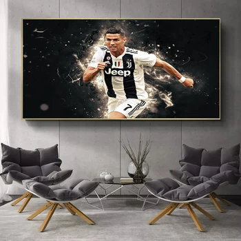 Modernios Futbolo Žvaigždė Ronaldo Drobės Tapybos Retro Pav. Sienos Menas, Plakatų ir grafikos Sienos paveiksl Namų Puošybai be Rėmelio
