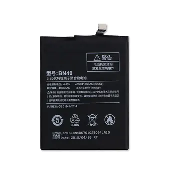 BN40 BN30 BN42 BN44 BN35 Baterija Xiaomi Redmi 4 Pro Prime 3G Redmi 4A/4 2G Redmi 5/5 Plius Bateria Akumuliatorius AKKU+Įrankiai