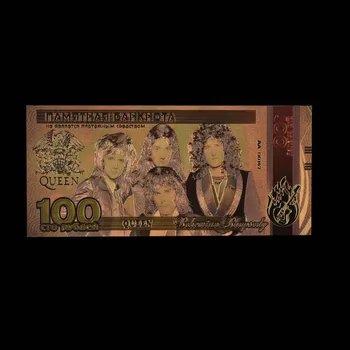 Rusijos Aukso Banknotų 10vnt/daug Spalvotų Karalienė Juosta 100 Rublių Aukso Banką Pastaba Surinkimo Atminimo Dovana