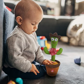 Šokių Kaktusas Elektronų Pliušinis Žaislas Sukimo Pliušinis Lėlės Kūdikio Vaikai Kartu Žaislai Šokių Balso Interaktyvus Bled Stark Žaislas Vaikas