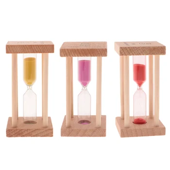 5 Min Mediniai Sandglass Kepimo/Virimo Laikmatis Smėlio Laikrodis Home/Virtuvės Reikmenys Ornamentu
