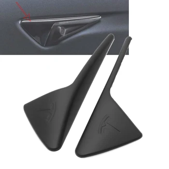 2vnt/Komplektas Už Tesla Model 3 Y S X Model3 Pusės vaizdo Kamera Anglies Pluošto ABS Apsaugos Dangtelis Tesla Model Trys Priedai