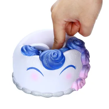 Squishies Galaxy Unicor Tortas Žaislas Lėtai Augančių Vaisių Kvapus Įtempių Žaislas squishies lėtai auga jumbo gimtadienio proga#L4