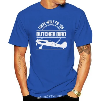 Vyrų marškinėlius Focke Wulf FW 190 Butcherbird Warbird Aviacijos T Shirt Marškinėliai moterims T-Shirt tees viršų