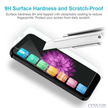 KN Po 50pcs 2.5 D 0.3 mm 9H Grūdintas Stiklas Screen Protector, iPhone, 12 Mini 5.4 Pro 6.1 6.7 XR XS Max X 8 7 6s Plius 5s SE