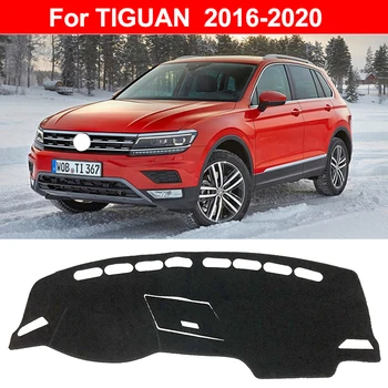 VW Tiguan MK2 2018 m. 2019 m. 2017 m. iki 2021 m. Automobilio prietaisų Skydelio Dangtelis Matinis Stiklas Saulės Pavėsyje, Anti Glare Kilimų Brūkšnys Priedai 2009-2020