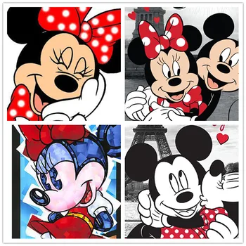 Disney Mickey Mouse ančiukas Donaldas 5d Diamond Tapybos kvadratiniu/Apvalus Deimantas Siuvinėjimo Mozaika 
