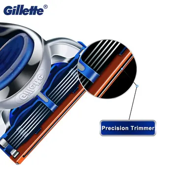Originalus Fusion 5 Gillette 8pcs Skustuvų Peiliukai Vadovas Skutimosi Skustuvo Laikiklis Vyrai Saugos Skustuvas Atveju Pakeitimo Peiliukai Kasetės