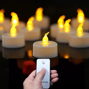Pakuotėje yra 3 Realistiškas Flameless LED Žvakių Šviesos Su Nuotolinio Valdymo pultu,baterijomis, Mažas LED Netikrą Žvakė Vestuvių, Gimtadienio