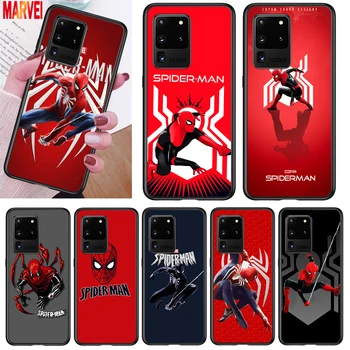 Kietas Marvel Spiderman Logotipą Samsung Note 20 10 8 9 M02 M31 S M60S M40 M30 M20 M21 M10S F62 M62 M01 Ultra Pro Plus Telefono dėklas