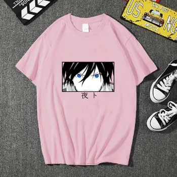 Noragami Yato T-shirt Anime trumpomis Rankovėmis Apvalios Kaklo Atsitiktinis Vyrų ir Moterų