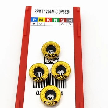 Tekinimo Įdėklai RPMT1204 MC DP5320 Karbido Įdėklai CNC Tekinimo staklių Dalys, Įrankiai RPMT 1204 ,Staklių Priedai, Frezavimo Įdėklai RPM