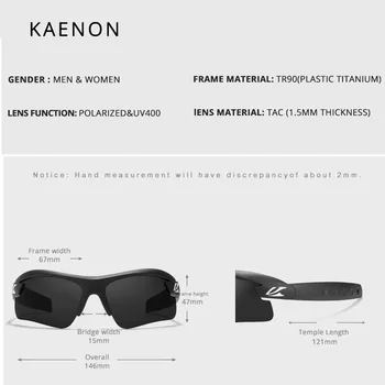 KAENON TR90 Nekilnojamojo Danga LensOutdoor Sportas Saulės Akiniai Originalus Poliarizuoti Akiniai nuo saulės, Žmogui Aikštėje Nemokamai Dėžutę