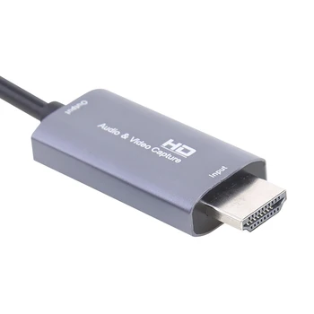1080P 4K Transliacijos Adapteris, Vaizdo įrašymo Plokštę Konverteris HDMI-suderinamas su USB Tipo C Žaidimą 