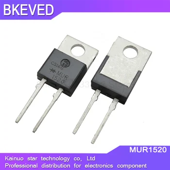 10vnt MUR1520 TO220-2 MUR1520CT TO-220 U1520 MUR1520G TO-220-2 200V 15A