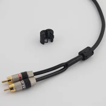 HiFi kabelis audio RCA kabelio Audio signalo laido kištukas 3.5 mm aux plug konvertuoti du RCA plug & amp audio 3.5 mm, viena su dviem RCA Sąsaja