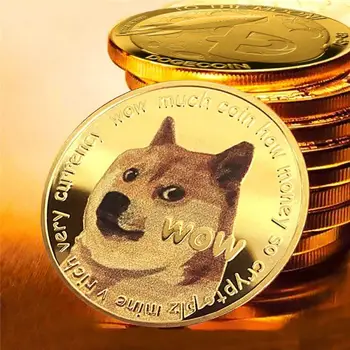 2021 Naujas Aukso/Sidabro Padengtą Ethereum Ripple Bitcoin Aukso Dogecoin Monetų Kolekcininkų Aukso Skaitmeninę Valiutą Progines Monetas