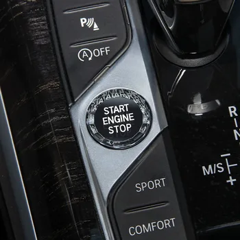 Automobilio Stilius VARIKLIO PALEIDIMO išjungimo Jungiklis Mygtukas Lipdukas BMW 3 ir 5 Serijos G21 G20 X5 G05 X7 G07 8 Serija G14 G16 Z4 G29 G30 G31 G38