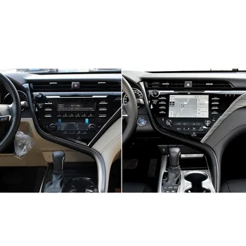 Toyota Camry 2018 2019 2020 M. Anglies Pluošto Automobilių Konsolė Padengti Apdailos Juostelės Lipduką Prietaisų Skydelio Interjero Auto Priedai