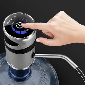Pažangi Vandens Butelis Siurblys USB Įkrovimo Belaidžio Automatinė Touch Geriamojo Vandens Dozatorius Elektros Siurblio Jungiklį