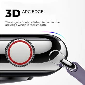 3D Visišką Ekrano Apsaugų, Apple Watch 1 2 3 4 5 6 Serijos Apsauginė Stiklo Plėvelė Iwatch Se 38mm 40mm 42mm 44mm HD