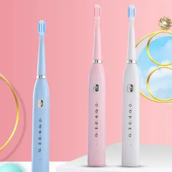 Galingas Elektrinis ToothbrushRotating Elektroninių Burnos Higiena, Dantų Šepetėliu Vadovas USB įkrovimas