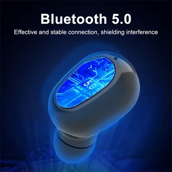 FinBlue BT TWS Belaidės Mini Ausinės Bluetooth 5.0 Sporto In-Ear Ausinės 3D Aukštos Kokybės Garso Nešiojamų Įkrovimo Lauke sluchawka