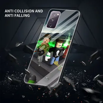 Robloxes Žaidimas, Telefono dėklas, skirtas Samsung S20 FE Plius S21 S10 Lite S8 S9 S10e Dangtelį Galaxy Note 20 Ultra Stiklo Shell