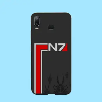 PENGHUWAN N7 Mass Effect Naujai Atvykusių Juoda mobiliojo Telefono dėklas Samsung A10 A20 A30 A40 A50 A70 A71 A51 A6 A8 2018