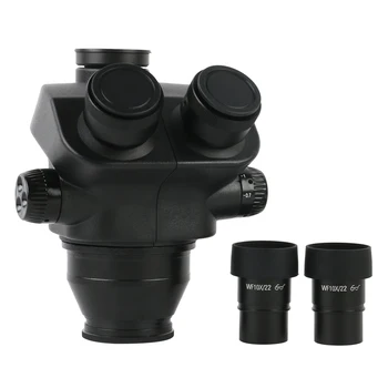 7X-50X 14X-100X Zoom Stereo Trinokulinis Mikroskopu Įstaigos Vadovas + WF10X/22mm Okuliaro Gumos Akių apsaugai