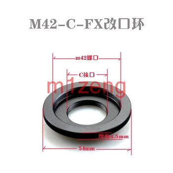 M42-c-fx m42/c pritvirtinkite objektyvo adapterio žiedas, skirtas fuji Fujifilm FX X xh1 xt100 XE3/XE1/XM1/XA3/XA1/XT1 xt3 xt10 xt20 x100f xpro2 fotoaparatas