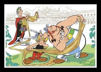 Puikus JL Asteriksas, Prancūzija Klasikinių Komiksų Meno Tapybos Plakatas Klasikinio Filmo Plakatas Sienų Lipdukai