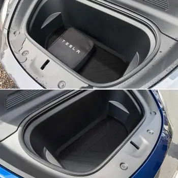 Automobilių Priekiniai Kamieno Saugojimo Dėžutės Apačioje Kilimėlis Tesla Model Y Automobilių Modifikavimo Dalis